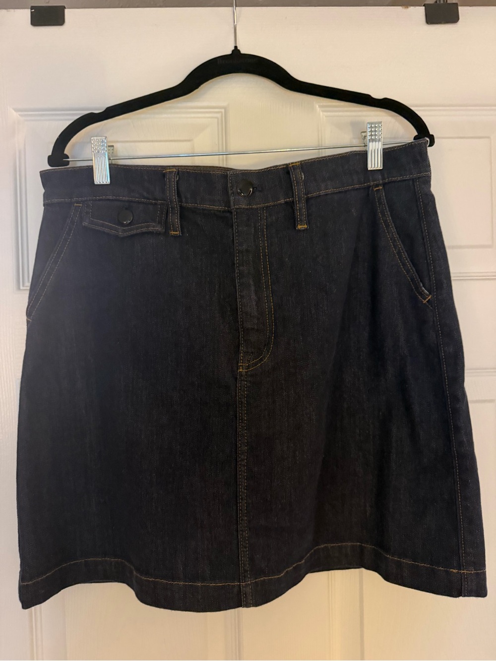 J. Crew Dark Blue Denim Skirt, size 30 waist